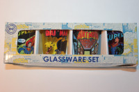 4 Piece Batman & Superman Mini Glasses _VIEW OTHER ADS_