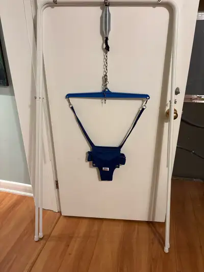 Baby jolly jumper with stand, lots of fun for all. Great condition.