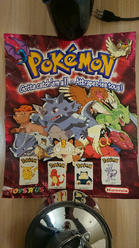OBO RARE Vintage Toys'R'Us Nintendo Pokemon Promotional Poster in Arts & Collectibles in Thunder Bay - Image 3