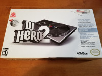 Wii DJ HERO 2 TURNTABLE AND GAME - EXCELLENT CONDITION