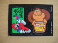 Sticker autocollant Donkey Kong - Mario Happy Birthday de 1982