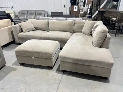 Plush Fabric Sectional , View more
