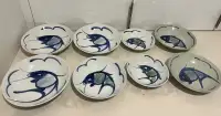 Vintage Asian Porcelain Hand Painted Bowls