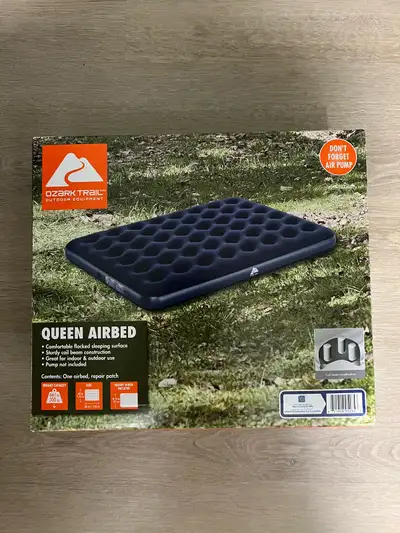 Queen airbed with electric air pump , View more