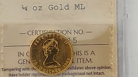 Canada $10 1⁄4 oz Gold Maple Leaf 1989 – ICCS MS63