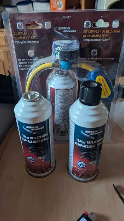 Complete A/C recharge kit 1234yf replacement