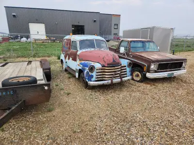 Very little deep rust! No engine or trans. Very good straight starting point for a project. OG Sask...