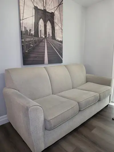 Lovely 2 off-white 3-seater sofa for sale, almost new., View more