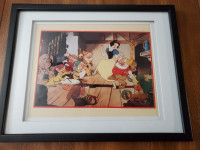 1994 Disney Exclusive Commemorative Litho  Snow White & 7 Dwarfs