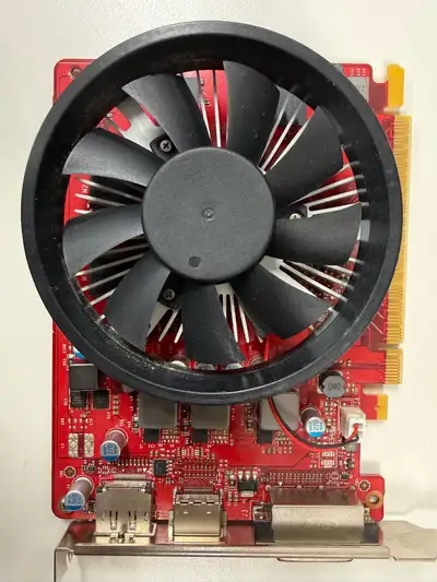 This is an AMD Radeon graphics card, perfect for upgrading your gaming rig or improving your compute...