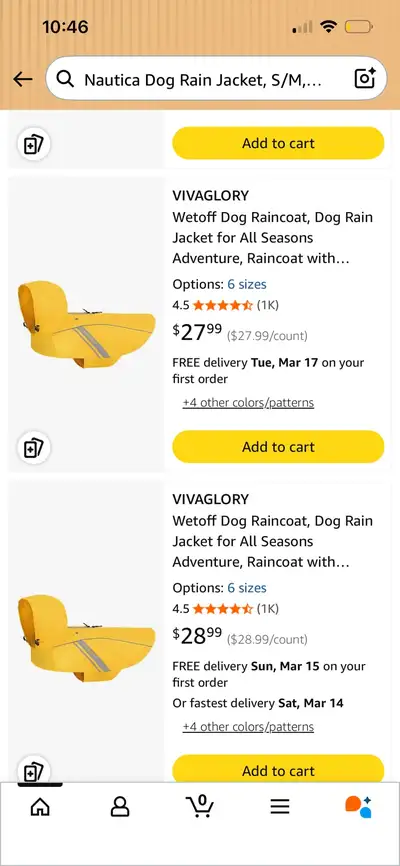 Keep your furry friend dry and stylish with this Nautica dog rain jacket, perfect for those drizzly...