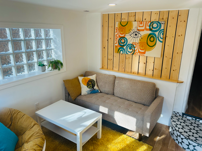 One bedroom furnished basement apartment with sunny walkout available for June 7th. Living room is e...