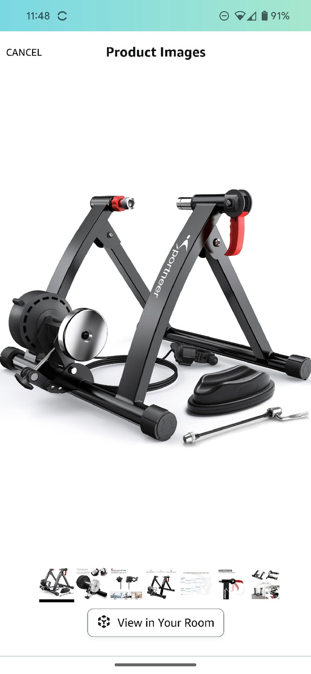 Bike Trainer Stand for Indoor Cycling  in Exercise Equipment in Ottawa - Image 2