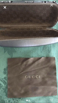 Gucci Authentic designer  eyeglass case - Etui A Lunettes