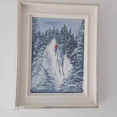 Peinture de ski / Ski Painting, View more