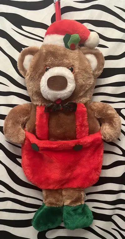  Vintage Sears Theodore Teddy Bear Christmas stocking christmas , View more