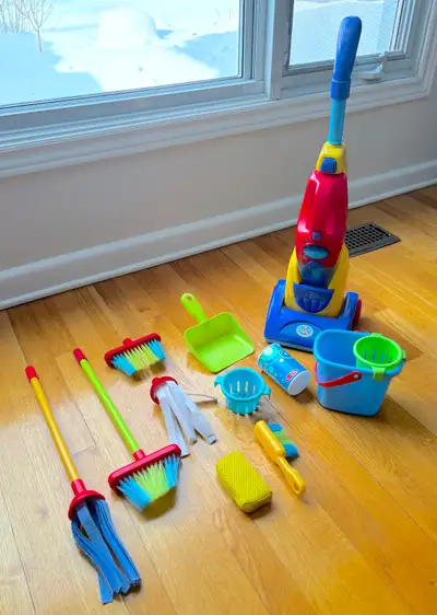 Toddler Toy Vacuum and Cleaning Set, View more