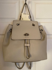Anne Klein knapsack purse-cream colour 