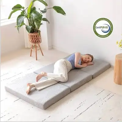 New 4 inch Tri-Fold Memory Foam Mattress, Twin Guest Bed, View more