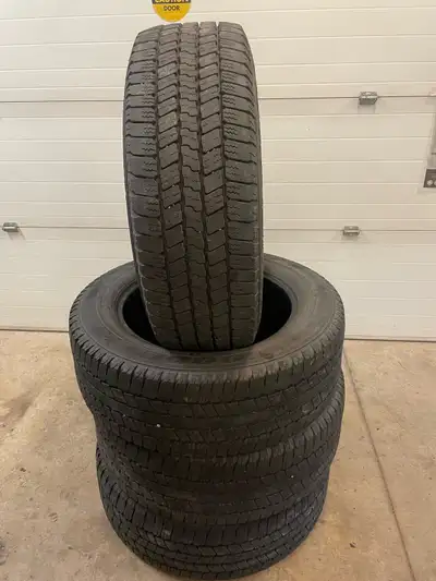 4 Goodyear Wrangler SR-A truck tires. VG tread 2@11/32 2@8/32 on the side 7/32 in the center $450