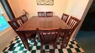 Wooden Dining set with 8 chairs, View more