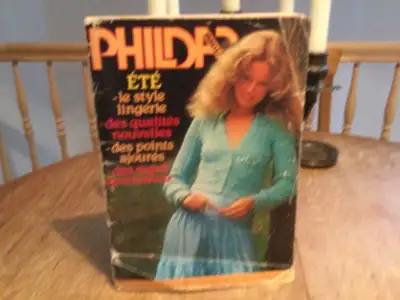 Vintage Phildar No. 59 été revue bilingue tricot et crochet, View more