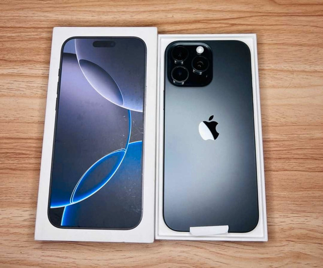 Iphone 16 Pro Max Titanium Black 256GB in Cell Phones in Hamilton