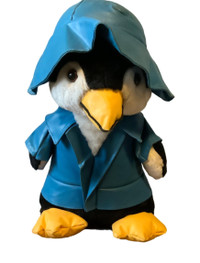Stuffed Animal - Penguin with Raincoat and Hat
