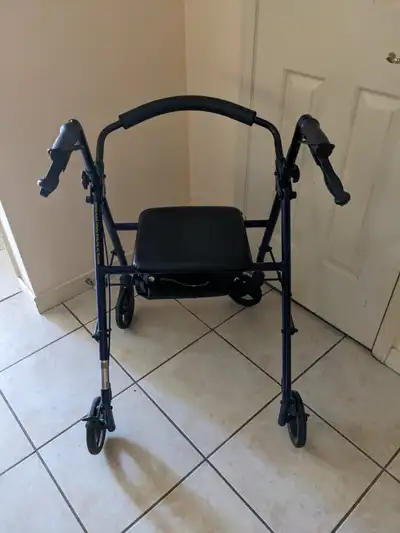 Drive Medical Foldable Portable Rollator Walker with Storage Bag, View more