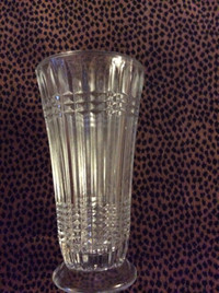 Glass vase, 7 “ high, $5