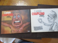 2 livres de caricature L'Année Chapleau 2003 et 2004