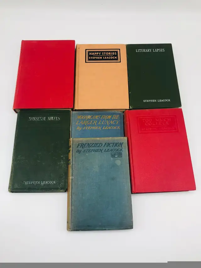 Antique Collection of Stephen Leacock books circle early 1900s in Fiction in Oshawa / Durham Region - Image 5