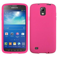 Case Cover for Samsung Galaxy SIV : PINK : Rubber/Silicone:NEW