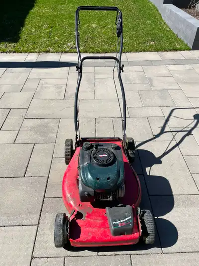 FOR SALE: 22-inch Tecumseh push lawnmower with Powergear drive. Mower is in good condition, starts e...