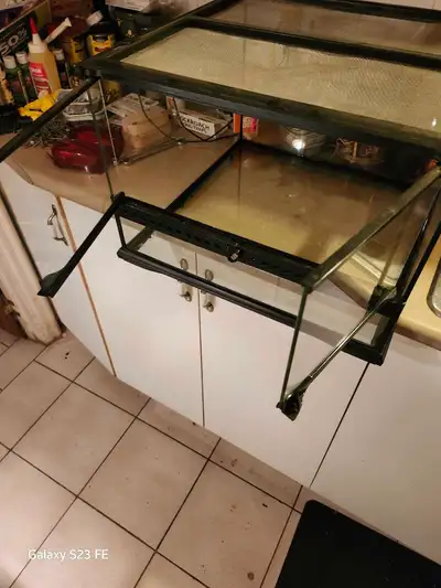2 glass terriums for sale, View more