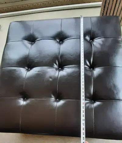 Large Leather (Faux) Ottoman, View more