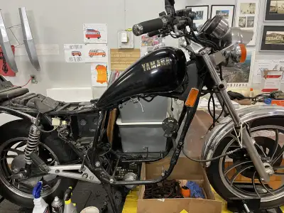 1982 Yamaha XJ 550 project. Has been taken apart to rebuild. And then never got to it. Everything is...