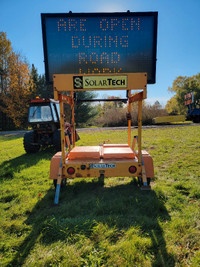 Solar Message Board Trailer Sign Board