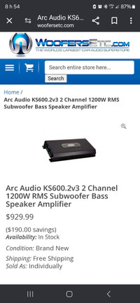 Arc audio ks600.2 v3