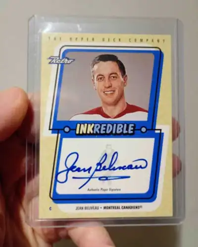 1999-00 Upper Deck Retro Inkredible Jean Beliveau Auto, View more