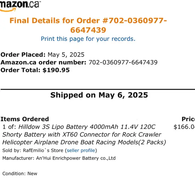 2 X 3S lipo batteries, 4000mAh, 120C in Hobbies & Crafts in Bathurst - Image 3
