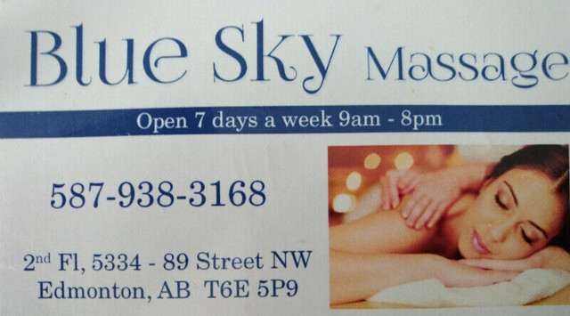 Blue sky massage - Direct billing in Massage Services in Edmonton - Image 2