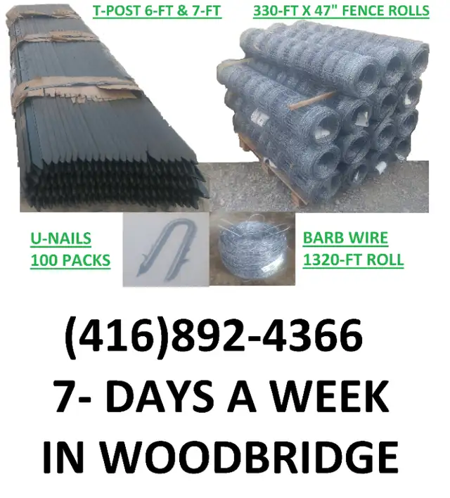 fence post , T-post ,farm fence, field fence, page wire, T-bar in Other in Markham / York Region - Image 7