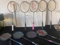 YONEX BADMINTON RACKETS BUDGET FRIENDLY, SERIOUS BUYERS ONLY.