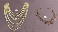 7 and 3 strand pearl necklaces, also priced sep