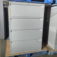 4 Drawer Filing Cabinet, Grey Filing Cabinet, Metal Cabinet