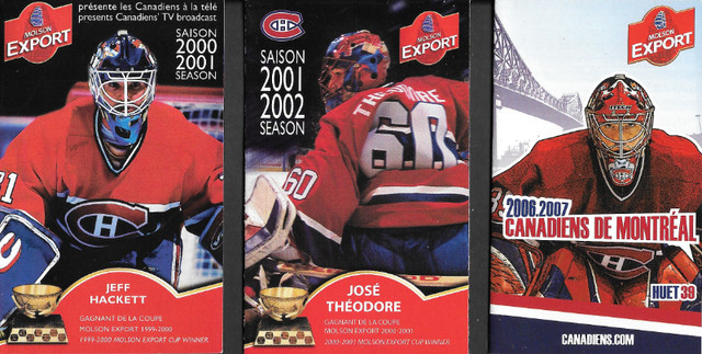 Sport Hockey - 3 Calendriers de poche du Canadiens de Montréal dans Art et objets de collection  à Ville de Québec