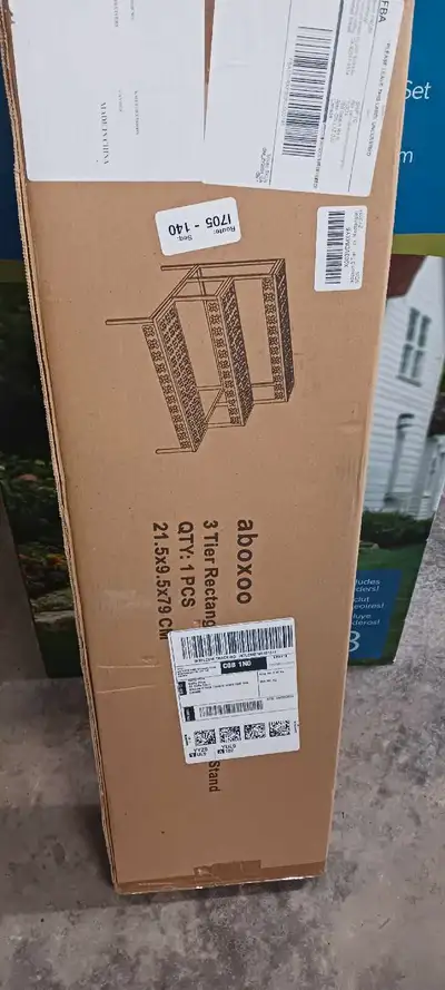 Brand new in box beautiful 3 tier metal plant stand for outdoor. Pd $75.99 selling for $45 .00 Firm....
