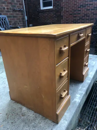 Imperial Loyalist pedestal desk, View more