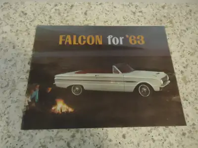 1963 Ford Falcon Deluxe Sales Brochure. Excellent Condition. Ford Canada Issue. 20 Pages. See Pictur...